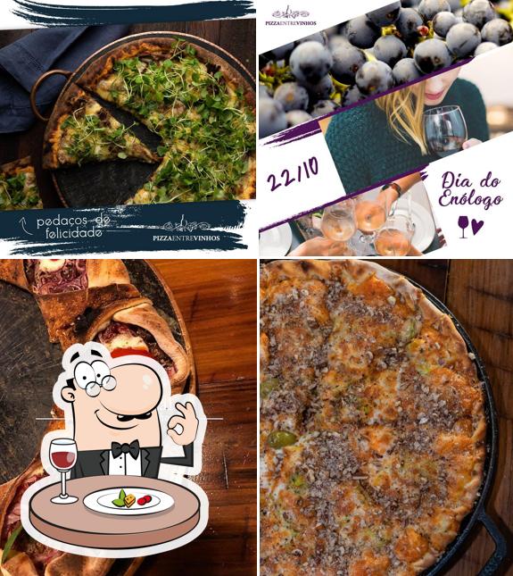 Platos en Pizza Entre Vinhos