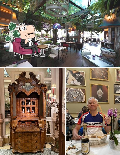 Guarda la immagine che mostra la interni e tavolo da pranzo di Caruso Nuovo