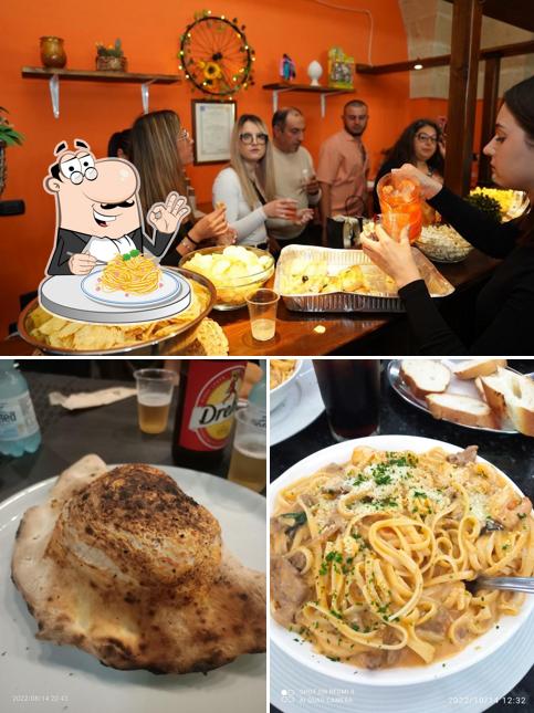 Spaghetti alla carbonara al Pizzeria Rinù