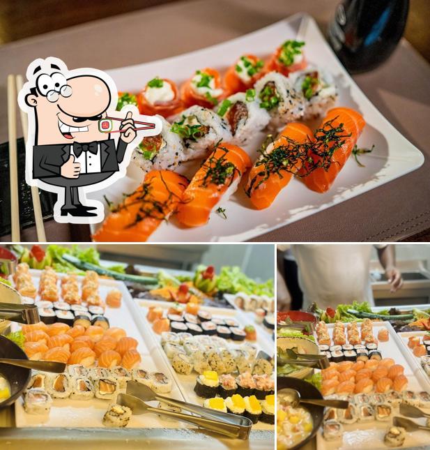 Prove diversas opções de sushi