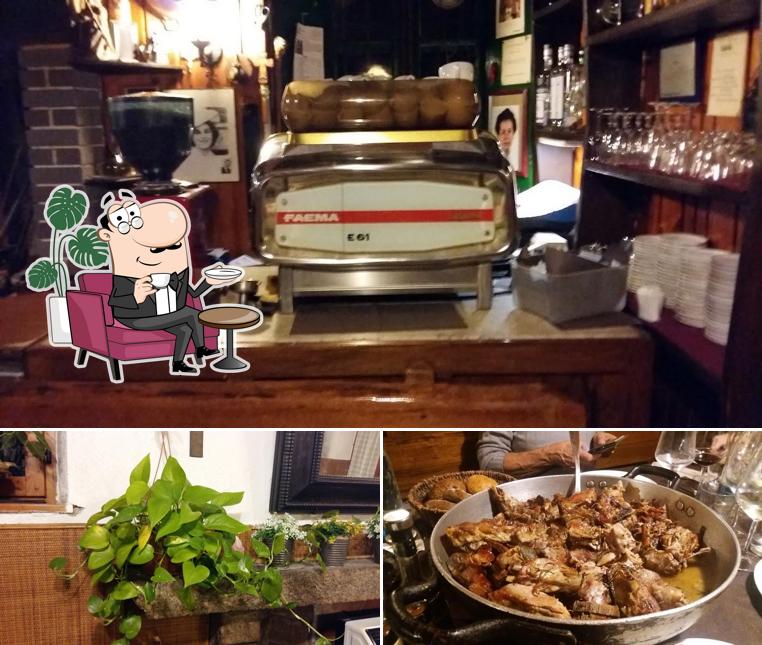 La foto della interni e cibo di Trattoria del Mosè