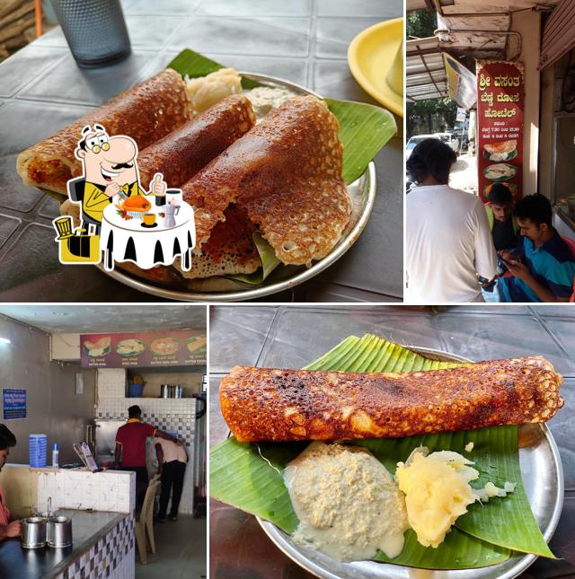 Food at Sri Vasantha Benne Dose Hotel
