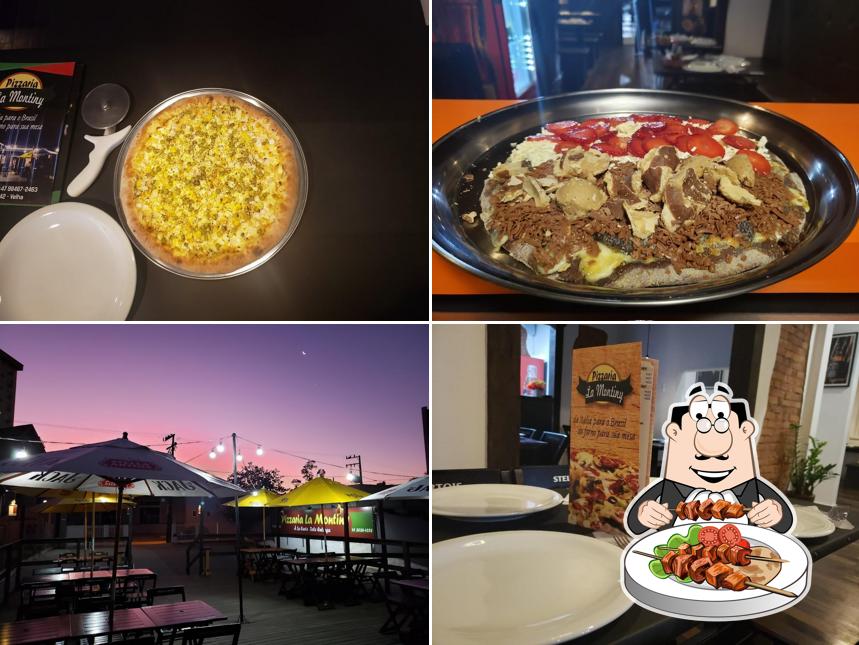 Comida em Pizzaria La Montiny