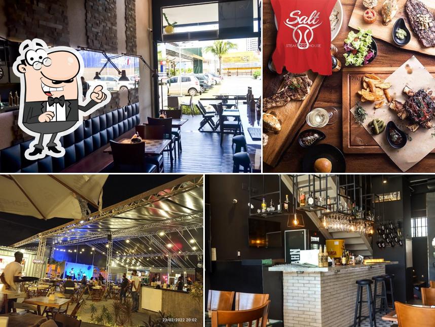 O interior do Salt Steak House