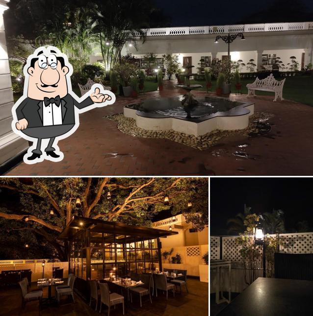 Take a seat at one of the tables at Under The Mango Tree