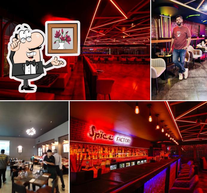 Take a seat at one of the tables at Spice Factory