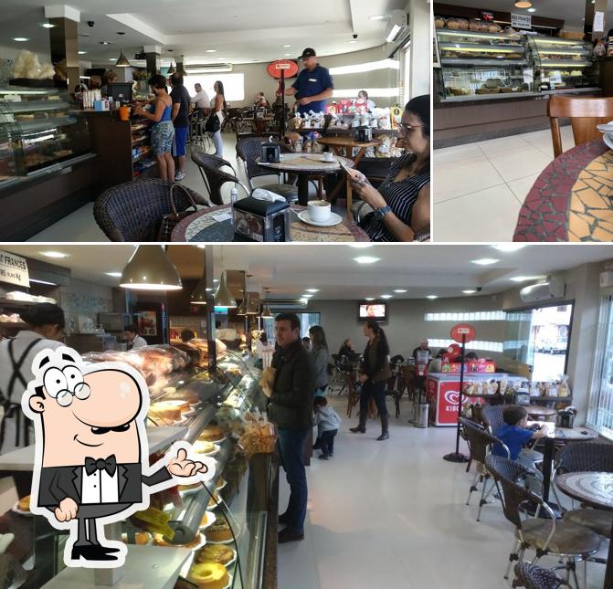 O interior do Panificadora e Confeitaria Nice