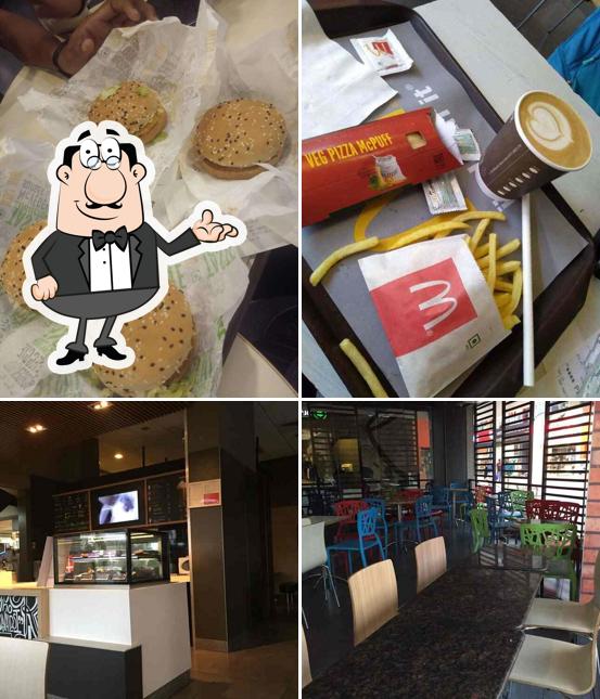 Take a seat at one of the tables at McDonald's