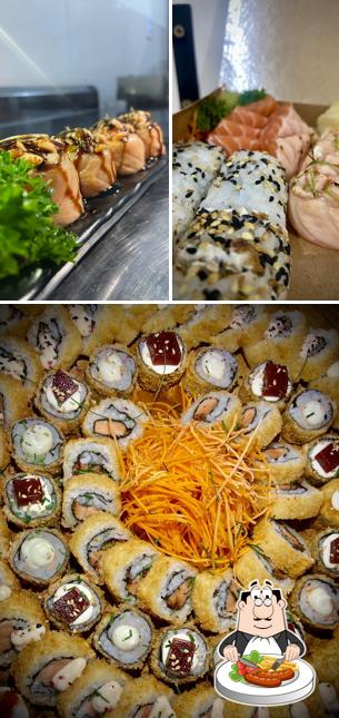 Platos en Ahiru Sushi