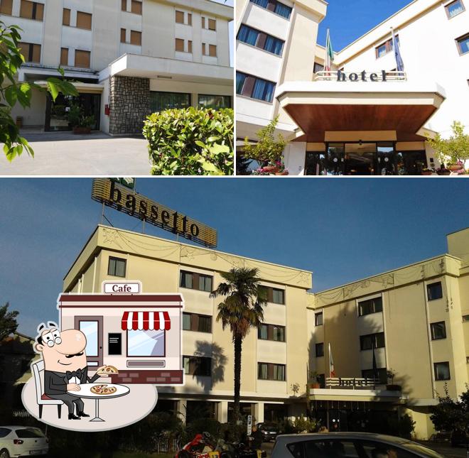 Goditi la vista dall'area esterna di Hotel Ristorante Bassetto