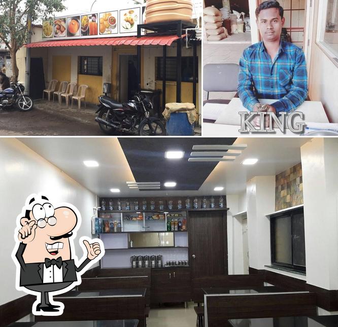 The interior of Hotel Prakash Bhuvan Best PuriBhaji in Satara