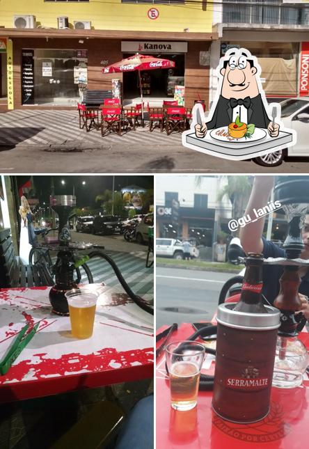 A ilustração da comida e exterior a Kanova LoungeBar e Tabacaria