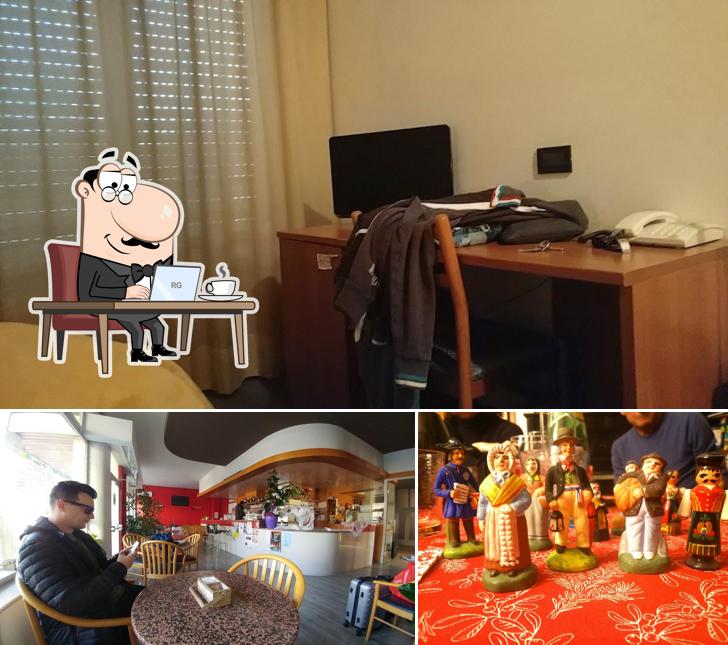 La immagine di interni e cibo da Hotel Albergo Alla Rosa