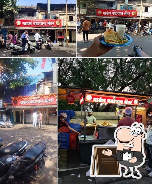 The exterior is an important feature of Garden Vadapav Center