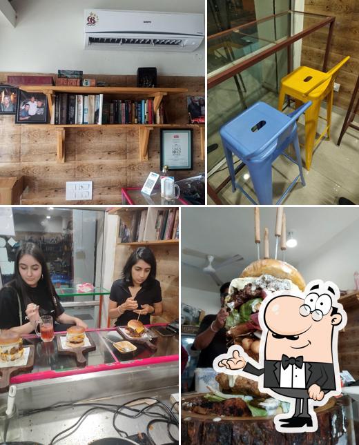 The interior of Dev's American cafe