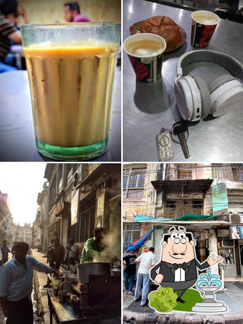 The photo of M/S RAM KEWAL TEA STALL’s exterior and drink