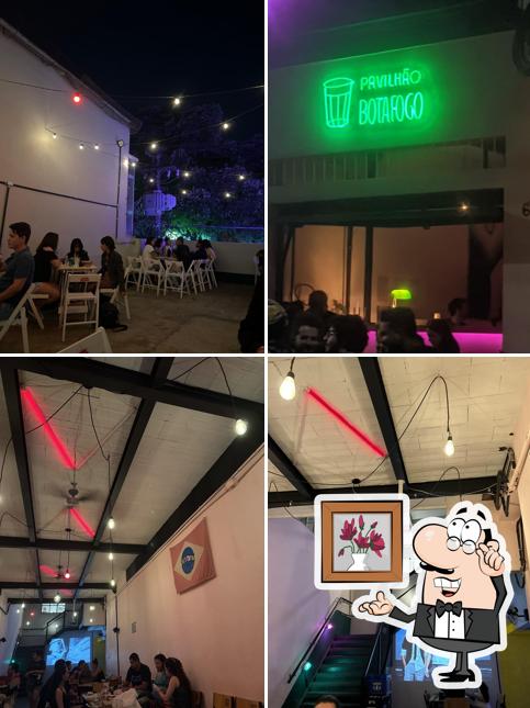 O interior do Pavilhão Botafogo