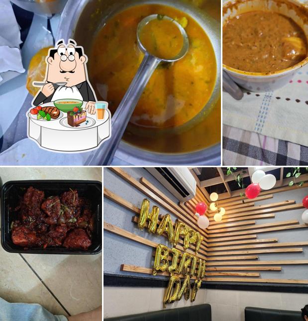 Hot and sour soup at MOTI MAHAL DELUX