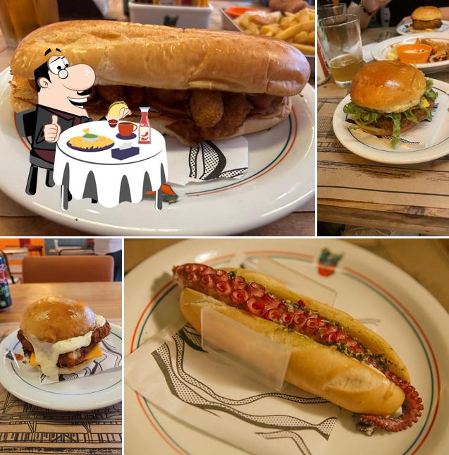 Experimente um hambúrguer no Notorious Fish