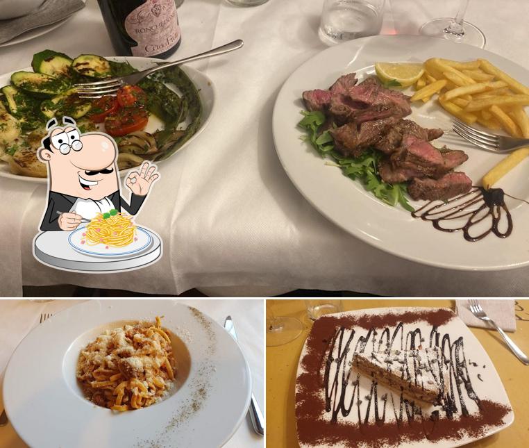 Spaghetti alla carbonara al Trattoria Il Gatto e La Volpe