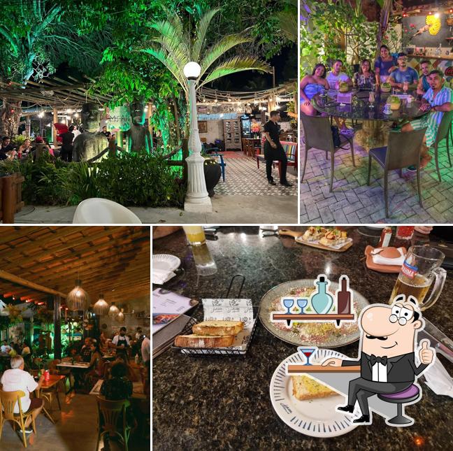 O interior do Java Restaurante