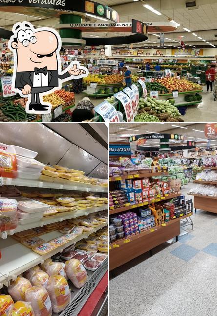 O interior do Supermercado Condor Nilo Peçanha