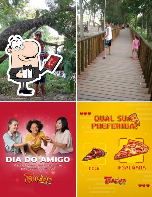 O exterior do Terraço Pizzaria