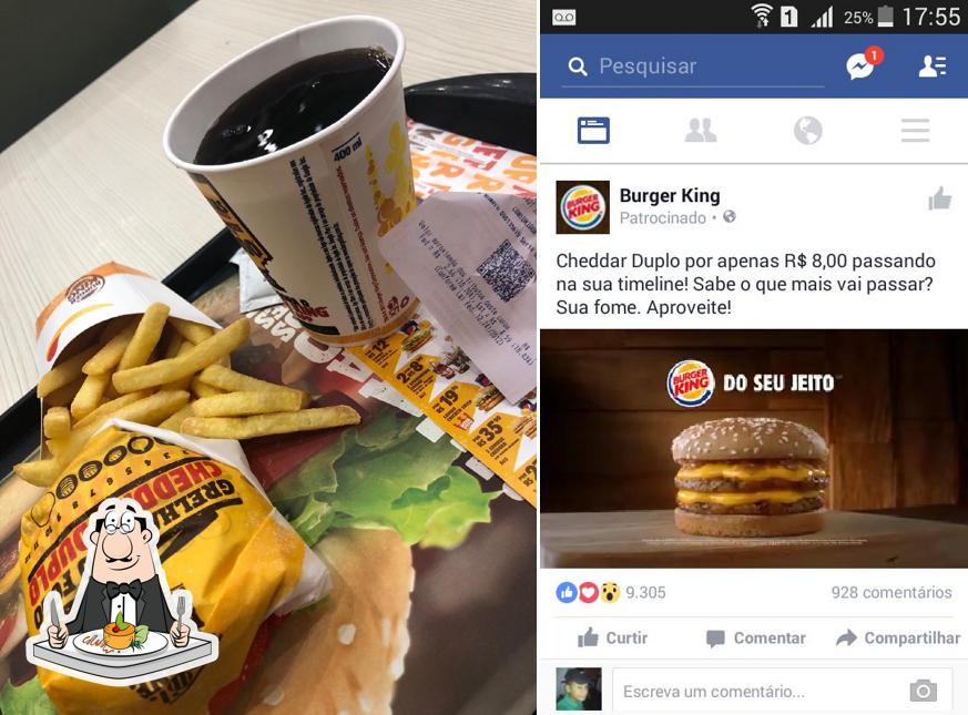 Comida em Burger King