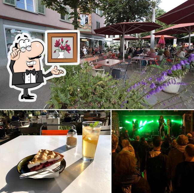 Dai un'occhiata agli interni di Café du Bonheur