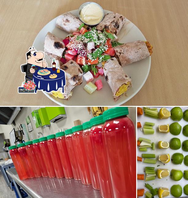 Sashimi at WheatGrass Cafe