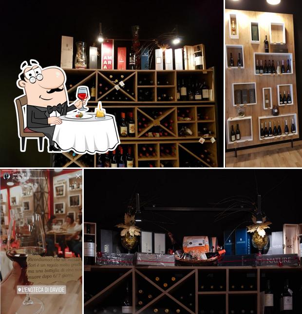 Il est fort sympathique de déguster un verre de vin à L’enoteca di Davide