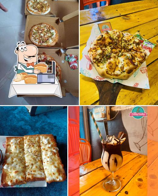 Garlic bread at Cafe Creamy Creation