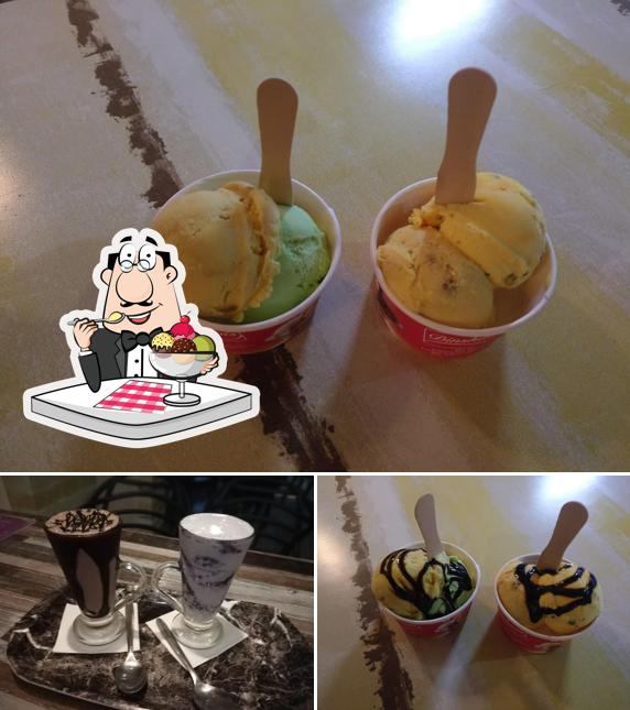 Cream n crunch serves a variety of desserts