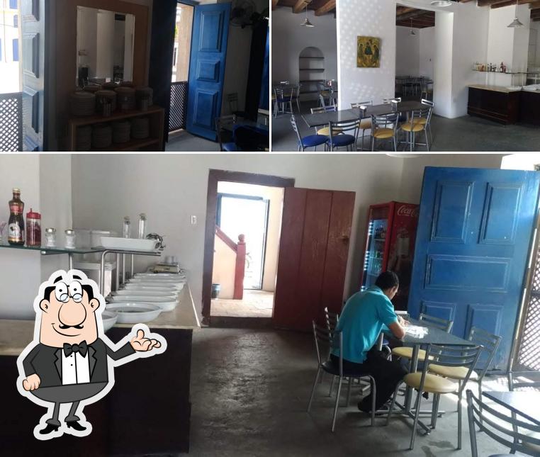 O interior do Restaurante Rabbuni