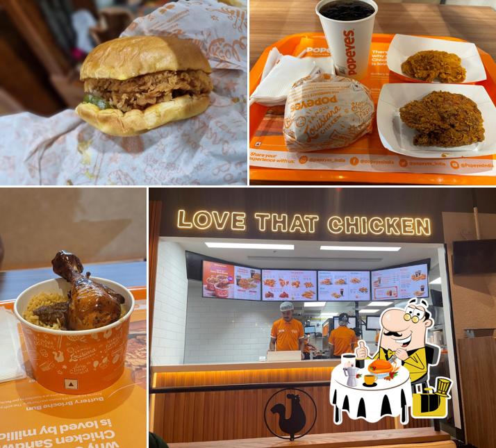 Pulled pork sandwich at Popeyes - Famous Louisiana Chicken