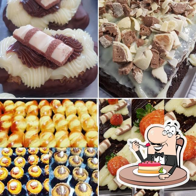 Padaria e Confeitaria SABOR DA SERRA oferece uma escolha de sobremesas