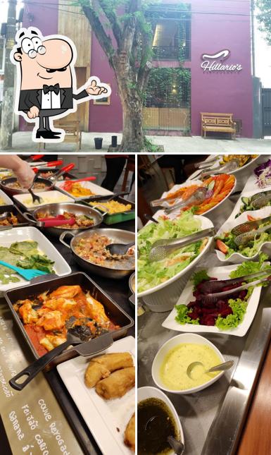 O interior do Hillario's Restaurante