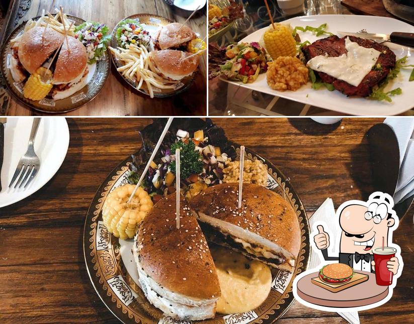 Treat yourself to a burger at Chef Inam's Steak House n KOB