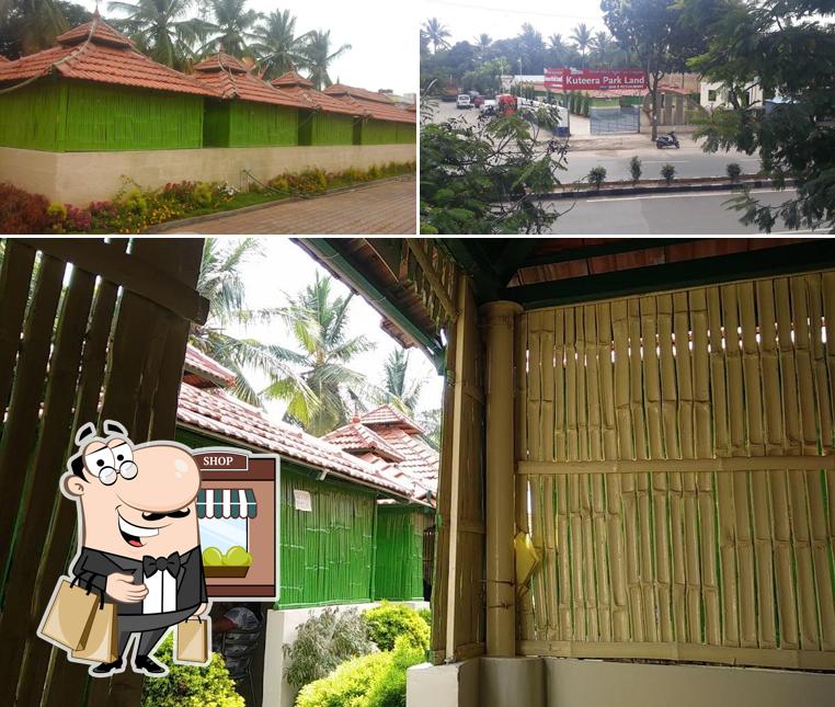 The outside area is an important feature of Kuteera Park Land Restaurant