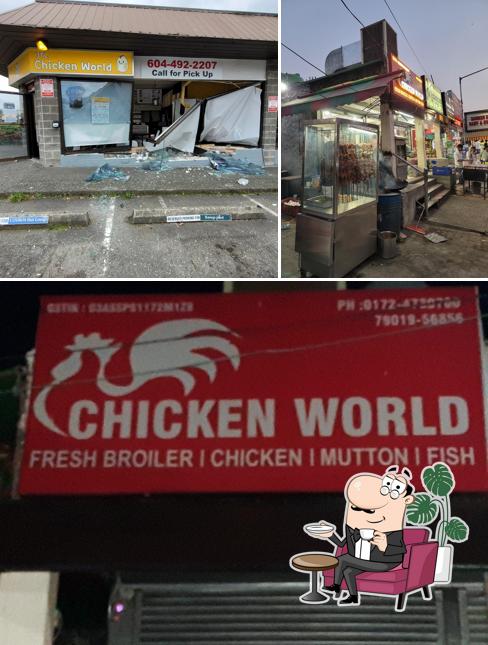 The interior of Chicken World