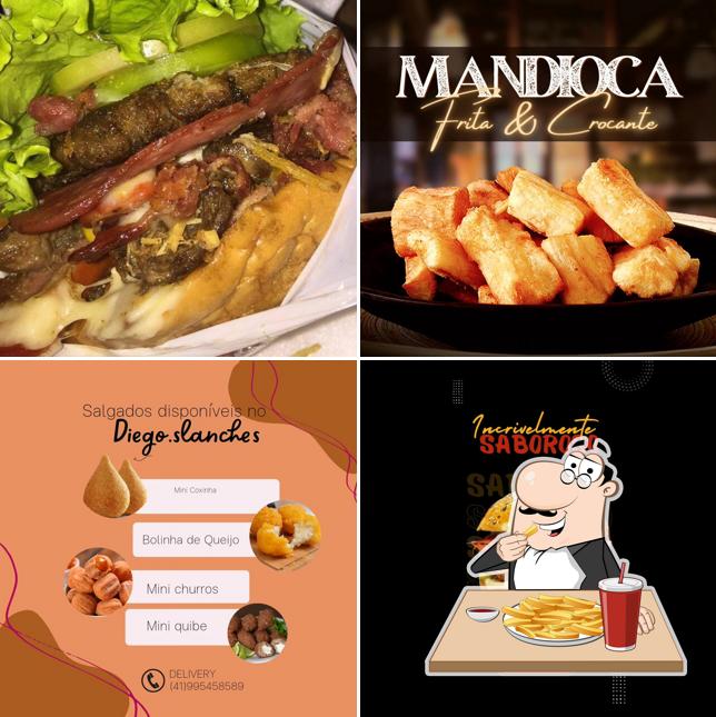 Batata frita em Diegos Lanches