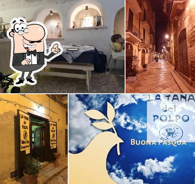 Goditi la vista dall'area esterna di La Tana del Polpo