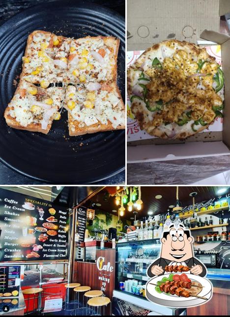 This is the photo showing food and interior at Cafe Y Mussoorie