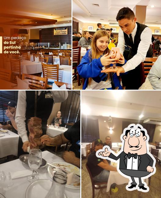 Sente em uma das mesas no Churrascaria Nova Pampa Campinas