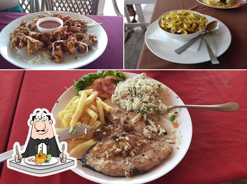 Food at Sucorina Beach Shack