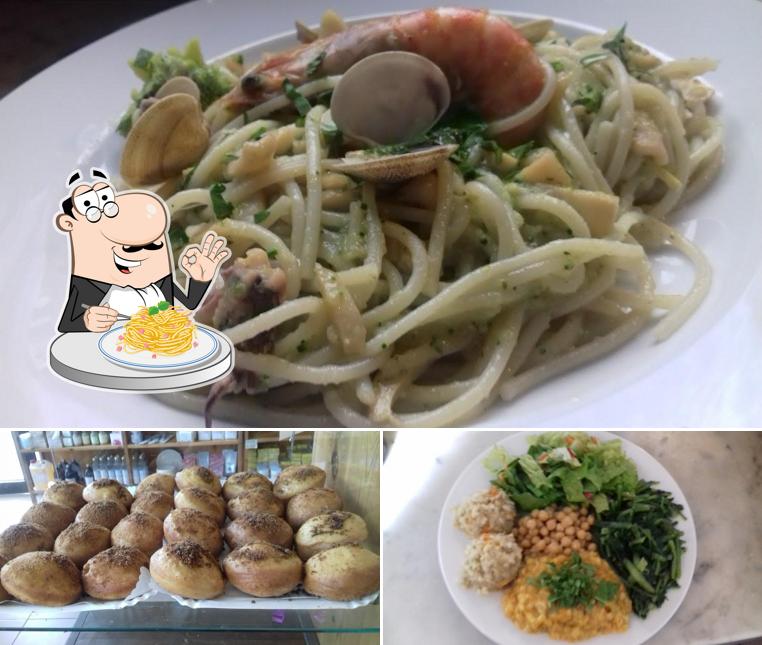 Spaghetti alla carbonara al Terramare - Un Punto Macrobiotico