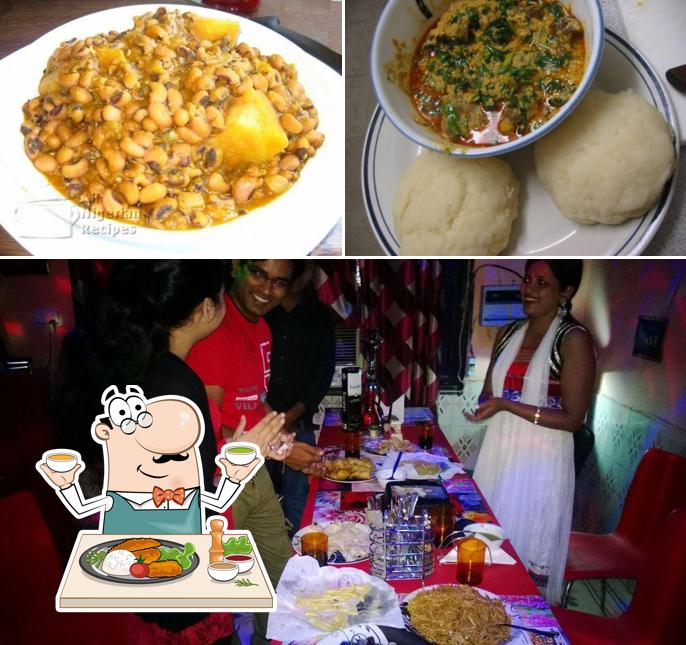 Meals at Indo-African Cuisine Restaurant India