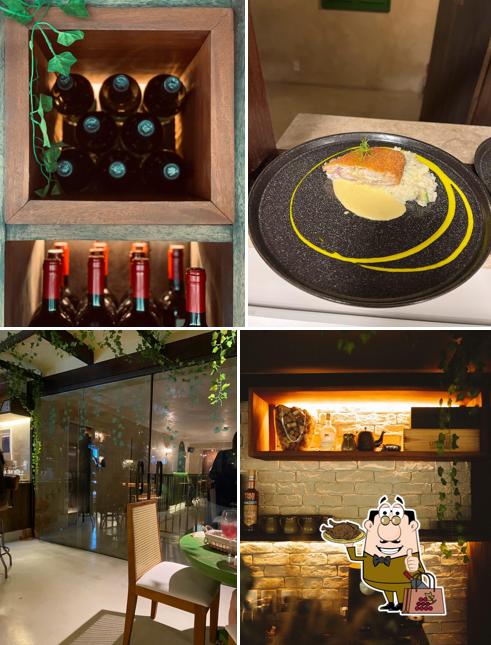 É agradável desfrutar uma taça de vinho no La Bottega Bar