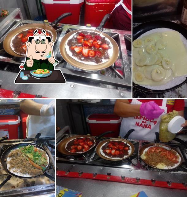 Macaroni and cheese em Beiju e Tapioca Recheada da Nana