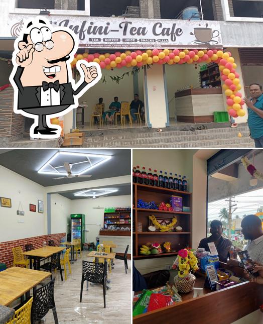 The interior of Infini-Tea Cafe